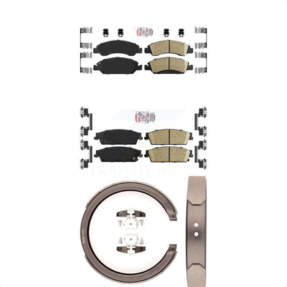 Ceramic Disc Brake Pads Front Rear Kit For Chevrolet GMC Sierra 1500 Silverado