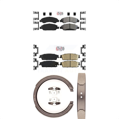 Semi-Metallic Ceramic Disc Brake Pads Front Rear Kit For Chevrolet GMC Sierra XL