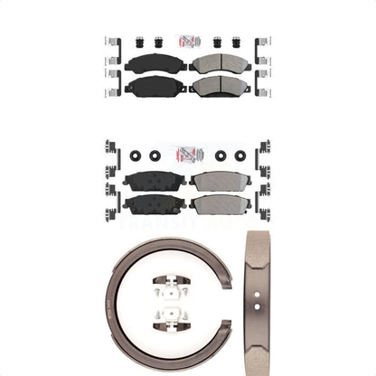 Semi-Metallic Disc Brake Pads Front Rear Kit For Chevrolet Avalanche Cadillac XL