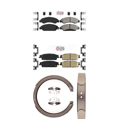 Semi-Metallic Ceramic Disc Brake Pads Front Rear Kit For Chevrolet Avalanche GMC