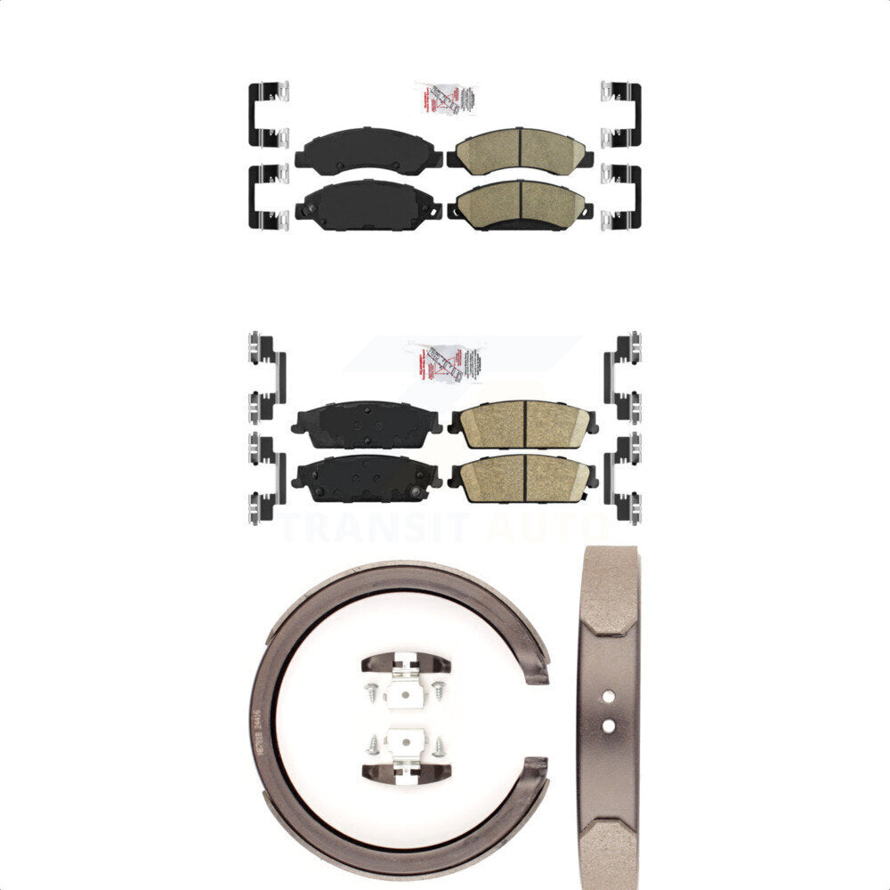 Ceramic Disc Brake Pads Front Rear Kit For Chevrolet Avalanche Cadillac GMC XL