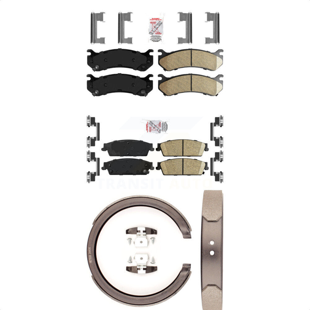 Ceramic Disc Brake Pads Front Rear Kit For Chevrolet Silverado 1500