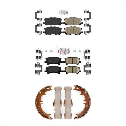 Ceramic Disc Brake Pads Front Rear Kit For Lexus RX350 RX330 Toyota Highlander