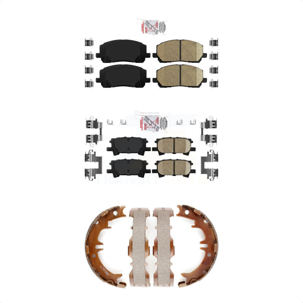 Ceramic Disc Brake Pads Front Rear Kit For Toyota Highlander
