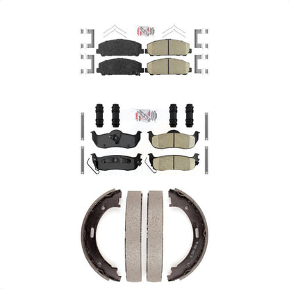 Ceramic Disc Brake Pads Front Rear Kit For Nissan TITAN Armada