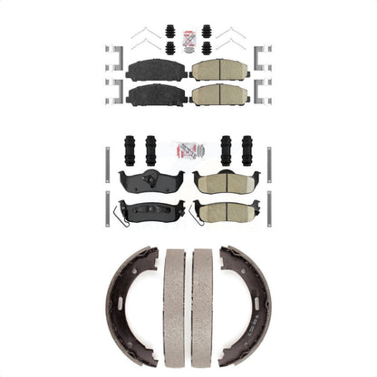 Ceramic Disc Brake Pads Front Rear Kit For Nissan TITAN Armada