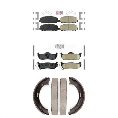 Ceramic Disc Brake Pads Front Rear Kit For Nissan TITAN Armada