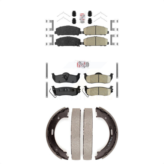 Ceramic Disc Brake Pads Front Rear Kit For Nissan TITAN Armada