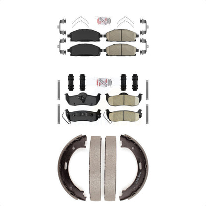 Ceramic Disc Brake Pads Front Rear Kit For 2004 Nissan Pathfinder To 07 04