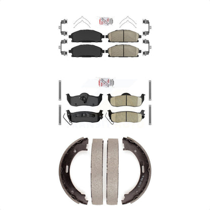 Ceramic Disc Brake Pads Front Rear Kit For 2004 Nissan Pathfinder To 07 04