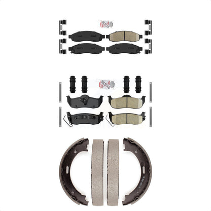 Ceramic Disc Brake Pads Front Rear Kit For Nissan TITAN Armada INFINITI QX56