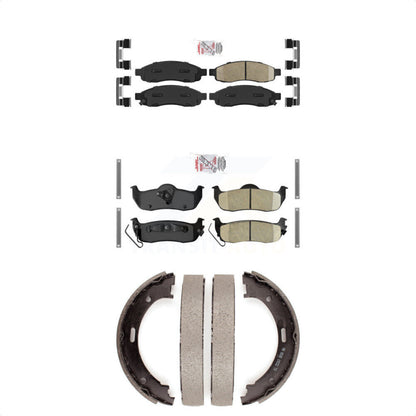 Ceramic Disc Brake Pads Front Rear Kit For Nissan TITAN Armada INFINITI QX56
