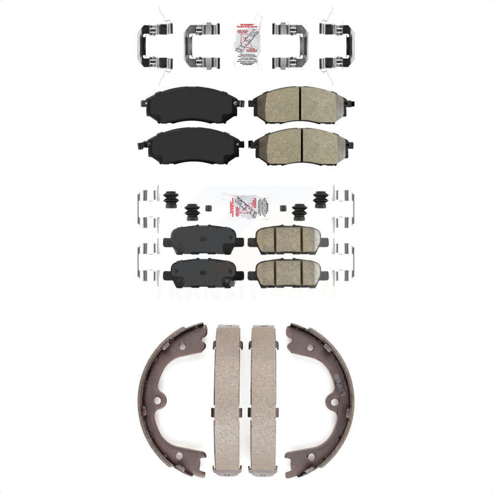 Semi-Metallic Ceramic Disc Brake Pads Front Rear Kit For Nissan Murano