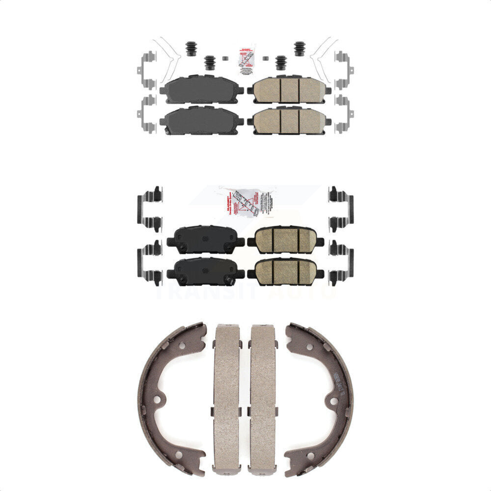 Ceramic Disc Brake Pads Front Rear Kit For Nissan Quest