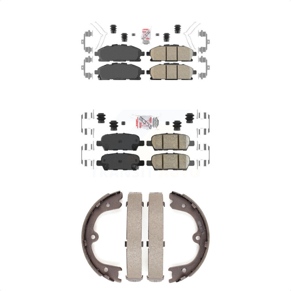 Ceramic Disc Brake Pads Front Rear Kit For Nissan Quest
