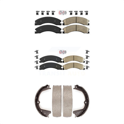 Ceramic Disc Brake Pads Front Rear Kit For Nissan NV2500 TITAN XD NV3500 NV1500