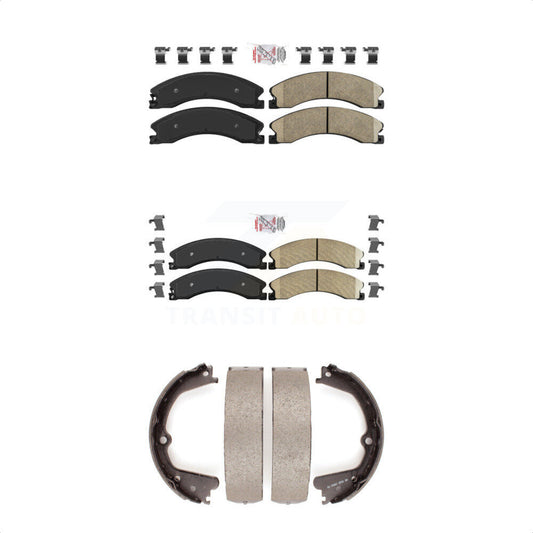Ceramic Disc Brake Pads Front Rear Kit For Nissan NV2500 TITAN XD NV3500 NV1500