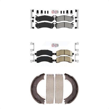 Semi-Metallic Ceramic Disc Brake Pads Front Rear Kit For Chevrolet Express 2500