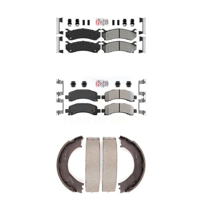 Semi-Metallic Disc Brake Pads Front Rear Kit For Chevrolet Express 2500 GMC