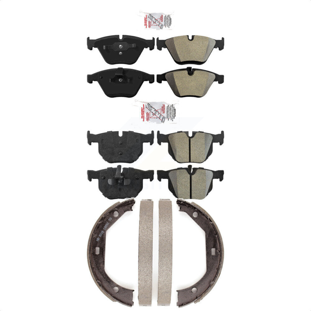 Semi-Metallic Disc Brake Pads Front Rear Kit For BMW 335i xDrive X1 335xi 335is