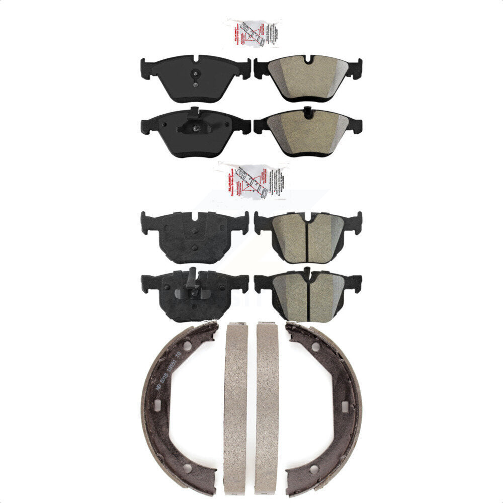 Semi-Metallic Disc Brake Pads Front Rear Kit For 2013 BMW 335i Convertible Coupe