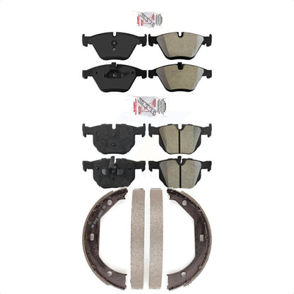 Semi-Metallic Disc Brake Pads Front Rear Kit For 2013 BMW 335i Convertible Coupe