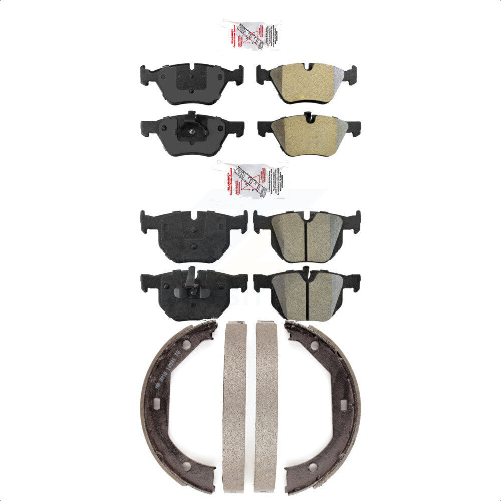Semi-Metallic Disc Brake Pads Front Rear Kit For BMW 330i 330xi 335xi