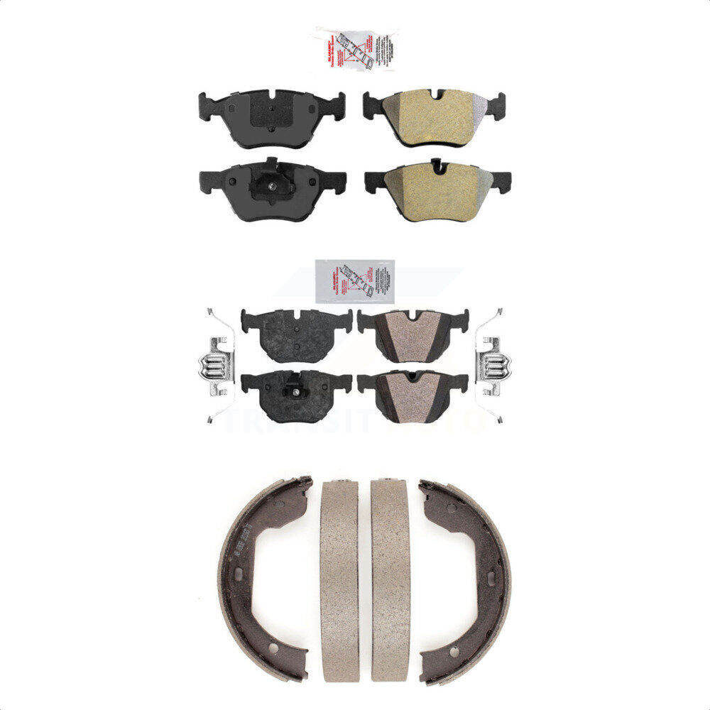 Semi-Metallic Disc Brake Pads Front Rear Kit For BMW 525i
