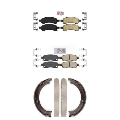 Ceramic Disc Brake Pads Front Rear Kit For GMC Acadia Buick Enclave Chevrolet
