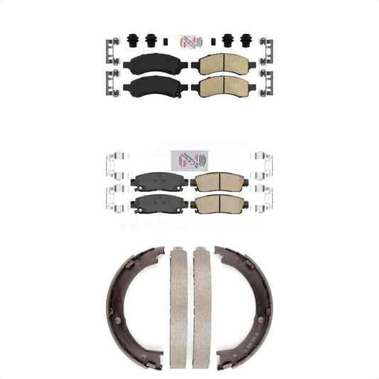 Ceramic Disc Brake Pads Front Rear Kit For GMC Acadia Buick Enclave Chevrolet