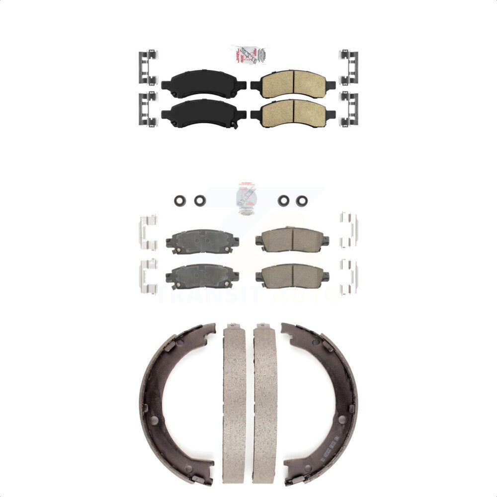 Ceramic Disc Brake Pads Front Rear Kit For GMC Acadia Buick Enclave Chevrolet