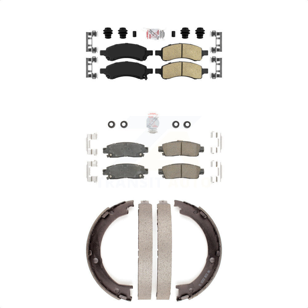 Ceramic Disc Brake Pads Front Rear Kit For GMC Acadia Buick Enclave Chevrolet