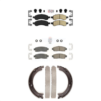 Ceramic Disc Brake Pads Front Rear Kit For GMC Acadia Buick Enclave Chevrolet