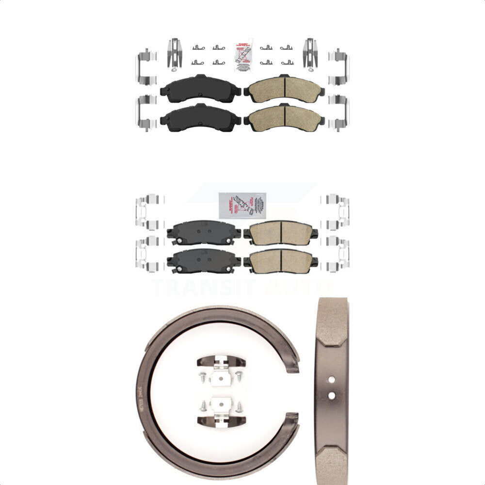 Ceramic Disc Brake Pads Front Rear Kit For GMC Chevrolet Envoy Trailblazer XL