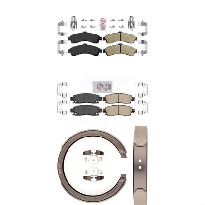 Ceramic Disc Brake Pads Front Rear Kit For GMC Chevrolet Envoy Trailblazer XL