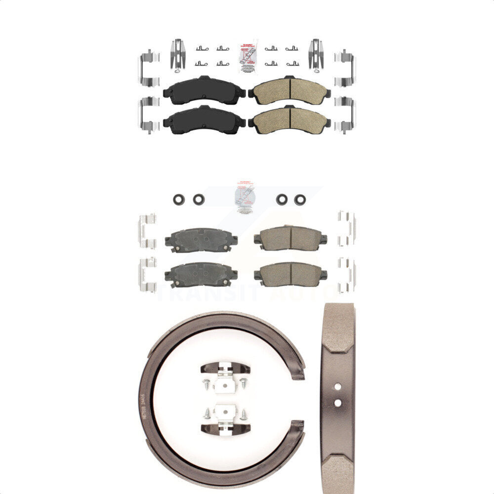 Ceramic Disc Brake Pads Front Rear Kit For GMC Chevrolet Envoy Trailblazer XL
