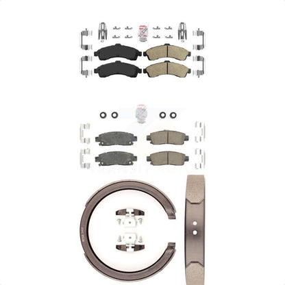 Ceramic Disc Brake Pads Front Rear Kit For GMC Chevrolet Envoy Trailblazer XL