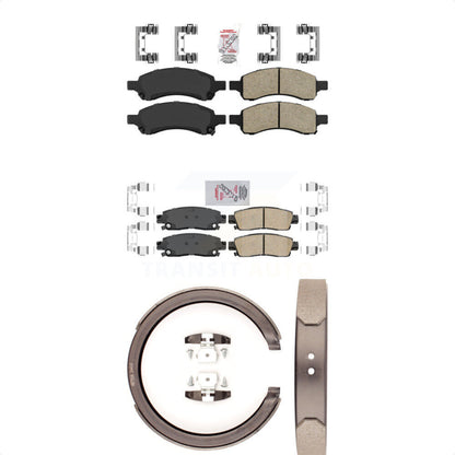 Ceramic Disc Brake Pads Front Rear Kit For Chevrolet Trailblazer GMC Envoy XL