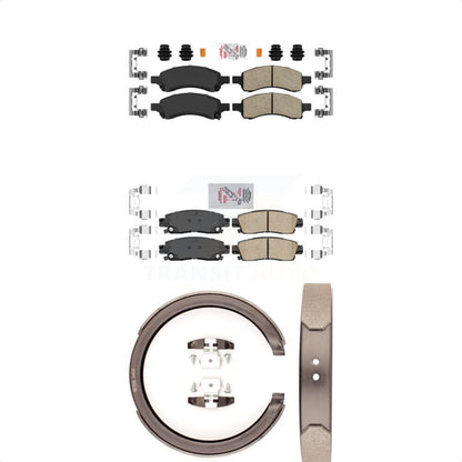 Ceramic Disc Brake Pads Front Rear Kit For Chevrolet Trailblazer GMC Envoy XL