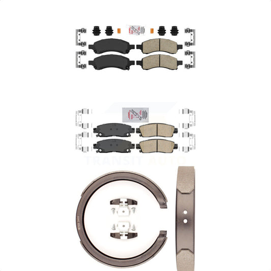 Ceramic Disc Brake Pads Front Rear Kit For Chevrolet Trailblazer GMC Envoy XL
