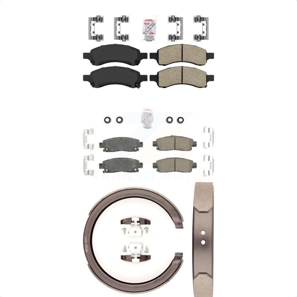 Ceramic Disc Brake Pads Front Rear Kit For Chevrolet Trailblazer GMC Envoy XL