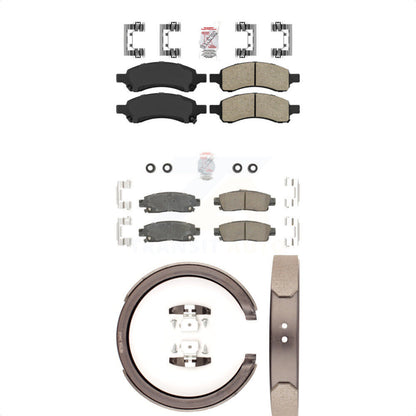 Ceramic Disc Brake Pads Front Rear Kit For Chevrolet Trailblazer GMC Envoy XL
