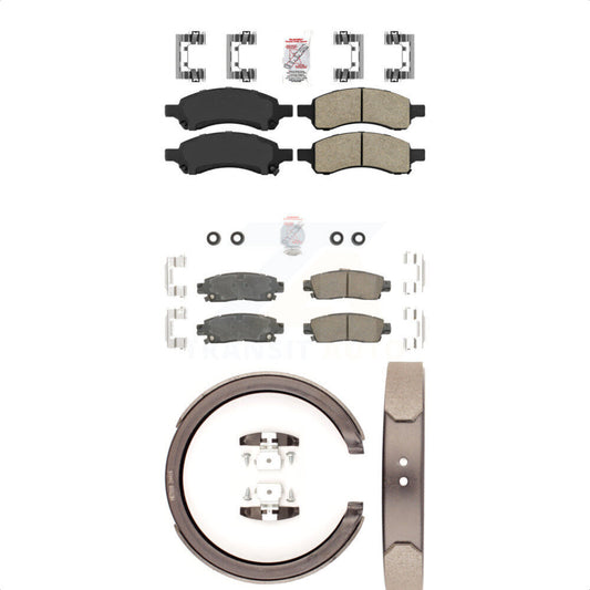 Ceramic Disc Brake Pads Front Rear Kit For Chevrolet Trailblazer GMC Envoy XL