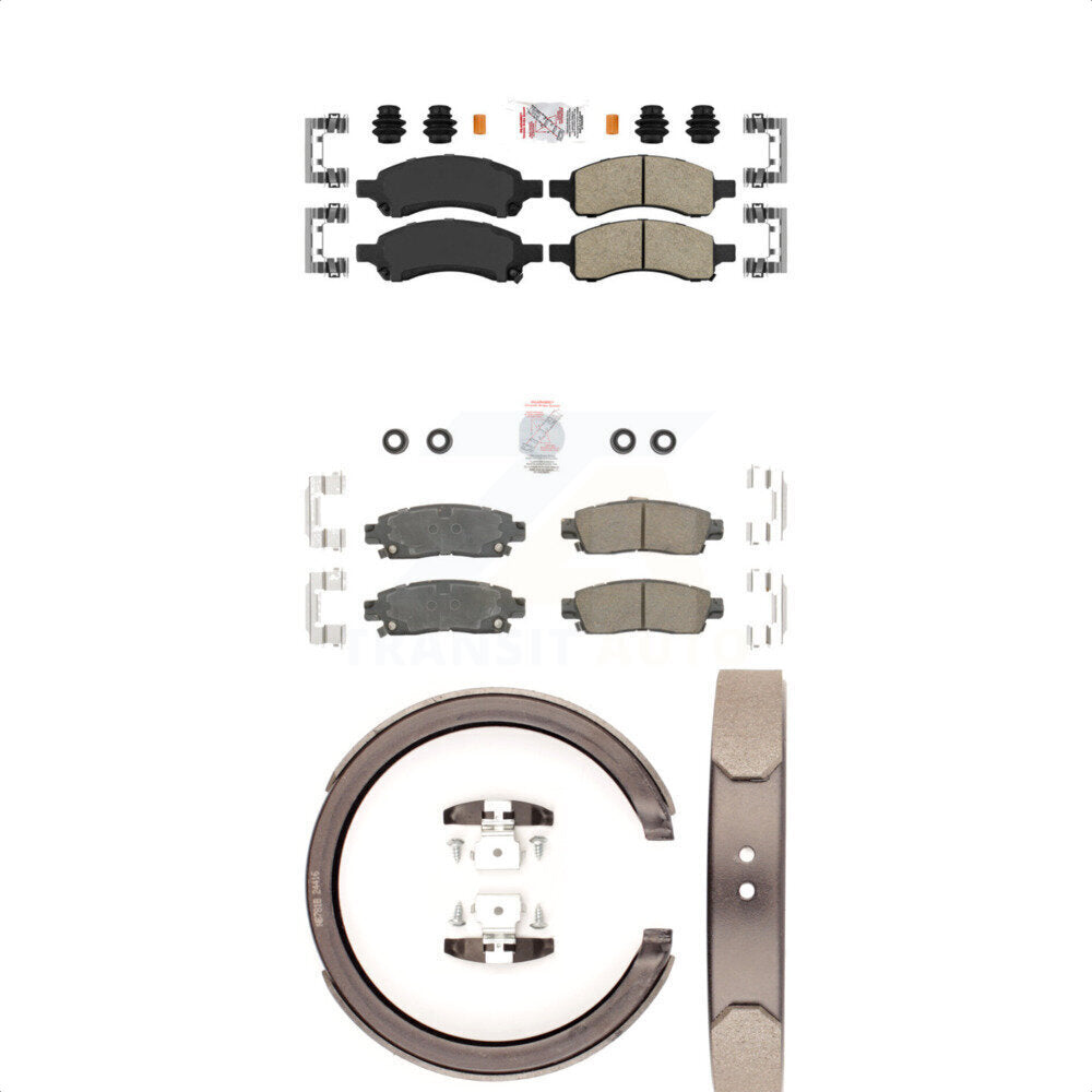 Ceramic Disc Brake Pads Front Rear Kit For Chevrolet Trailblazer GMC Envoy XL