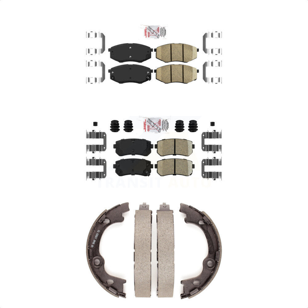 Ceramic Disc Brake Pads Front Rear Kit For 2010-2012 Hyundai Tucson FWD