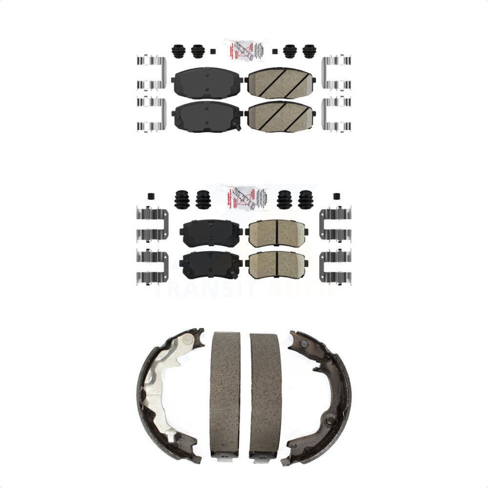 Ceramic Disc Brake Pads Front Rear Kit For 2010-2013 Kia Forte Koup