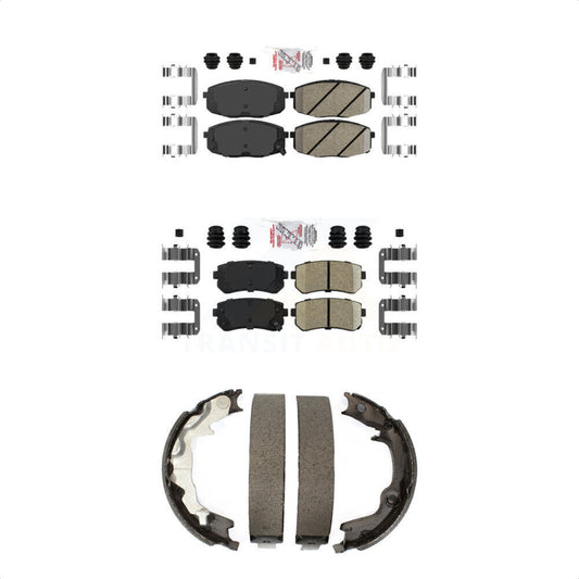 Ceramic Disc Brake Pads Front Rear Kit For 2010-2013 Kia Forte Koup