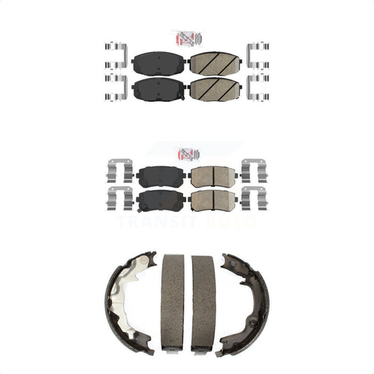 Ceramic Disc Brake Pads Front Rear Kit For 2010-2013 Kia Forte Koup