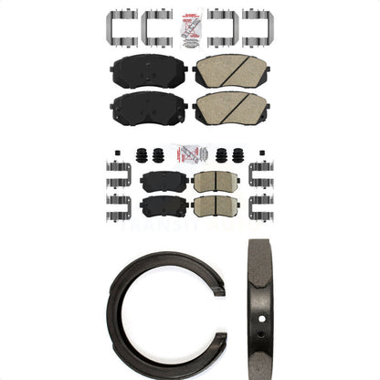 Ceramic Disc Brake Pads Front Rear Kit For Hyundai Tucson Kia Sportage Cadenza