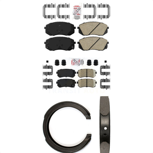 Ceramic Disc Brake Pads Front Rear Kit For Hyundai Tucson Kia Sportage Cadenza